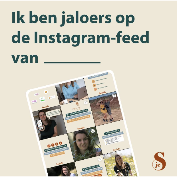 Ik ben jaloers op de Instagram-feed van _____